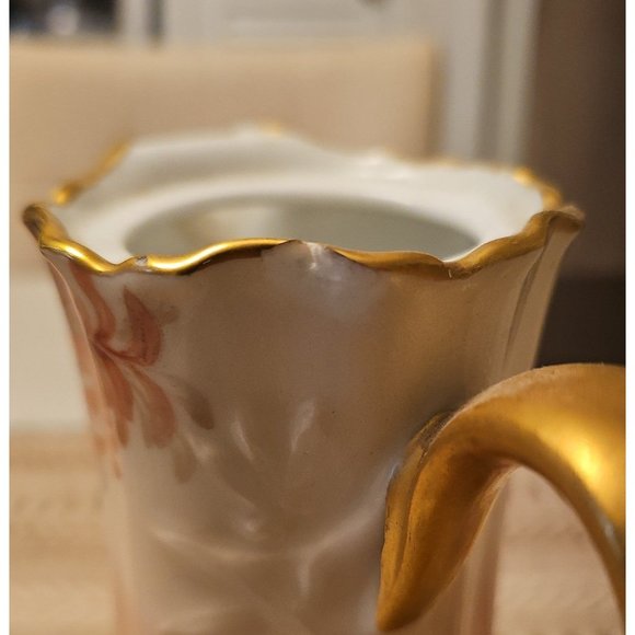 Antique Limoges H&C L France Haviland 9" Pitcher with Lid - Picture 8 of 8